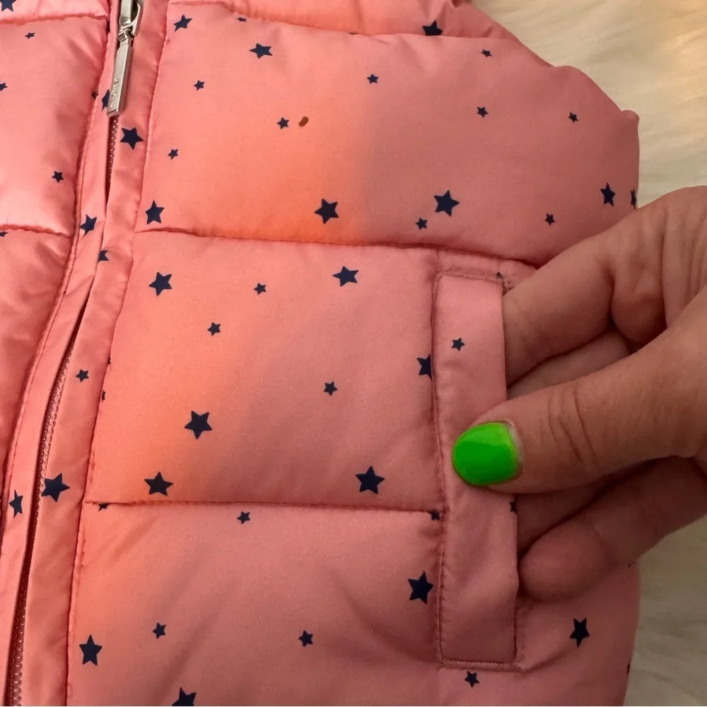GAP Pink and Black Quilted Puffer‎ Vest